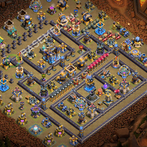 Town Hall Level 18 War Base Design 2026, Anti 3 Stars, Anti Air, Layout #3747