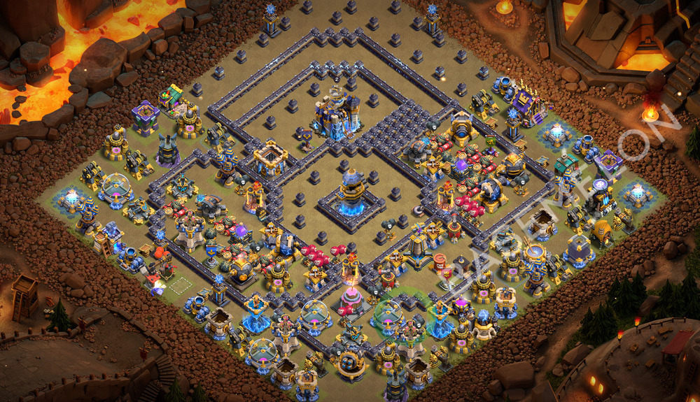Town Hall Level 18 War Base Design 2026, Anti 3 Stars, Anti Everything, Layout #3761