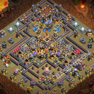 Town Hall Level 18 War Base Design 2026, Anti 3 Stars, Layout #3762