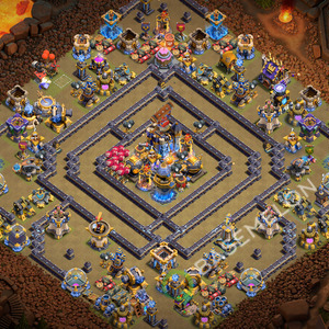Town Hall Level 18 War Base Design 2026, Layout #3763