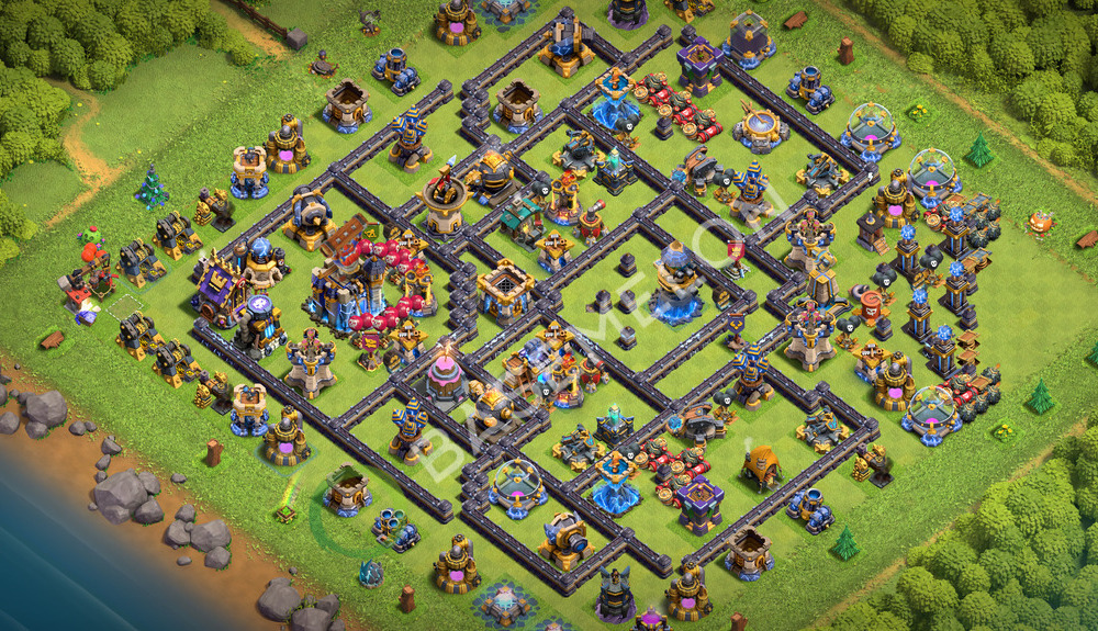 Town Hall Level 18 Trophy/Defense Base Design 2026, Anti Everything, Layout #3766