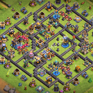 Town Hall Level 18 Trophy/Defense Base Design 2026, Anti Everything, Layout #3766