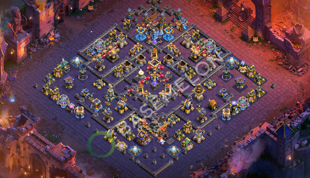 Town Hall Level 18 War Base Design 2026, Anti 3 Stars, Layout #3767
