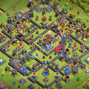 Town Hall Level 18 Trophy/Defense Base Design 2026, Anti Everything, Layout #3768