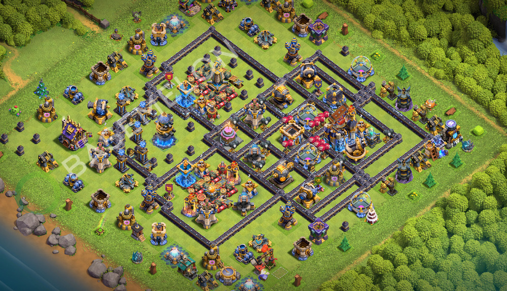 Rathaus Level 18 Verteidigung Base 2026, Anti Alles, Legend Liga, Layout #3777