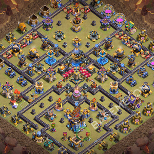 Town Hall Level 18 War Base Design 2026, Anti 3 Stars, Layout #3792