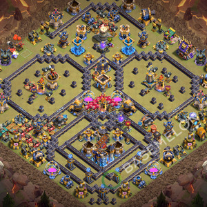 Town Hall Level 18 War Base Design 2026, Anti Everything, Layout #3796
