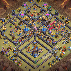 Town Hall Level 18 War Base Design 2026, Anti 3 Stars, Layout #3797