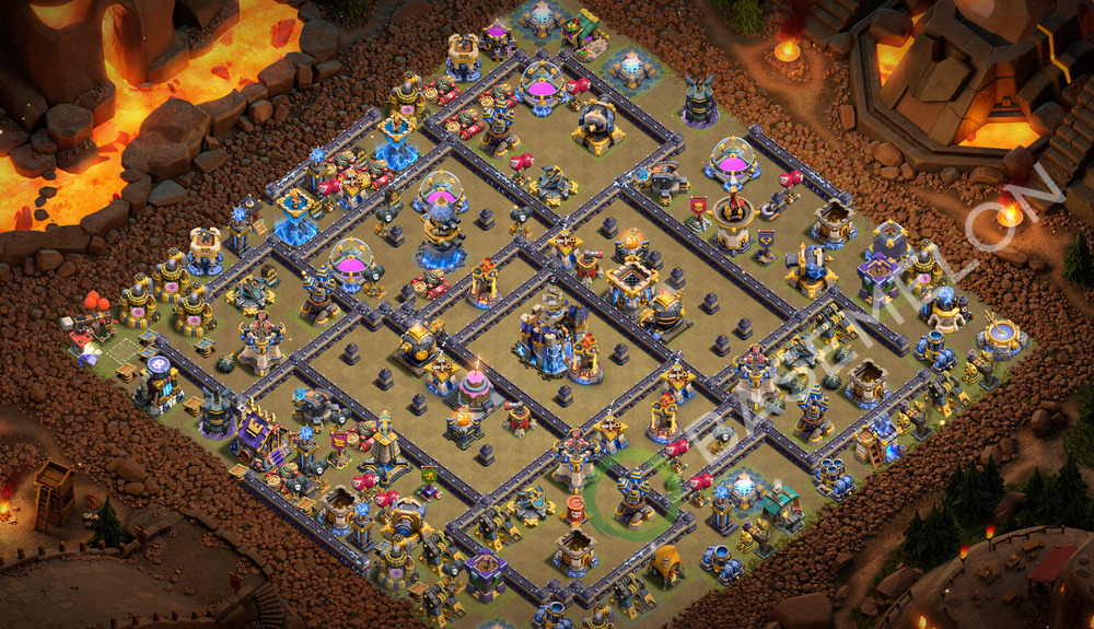 Town Hall Level 18 War Base Design 2026, Anti 2 Stars, Layout #3800
