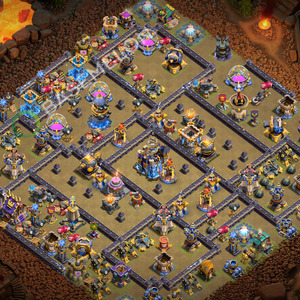 Town Hall Level 18 War Base Design 2026, Anti 2 Stars, Layout #3800