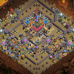 Town Hall Level 18 War Base Design 2026, Anti 3 Stars, Layout #3802