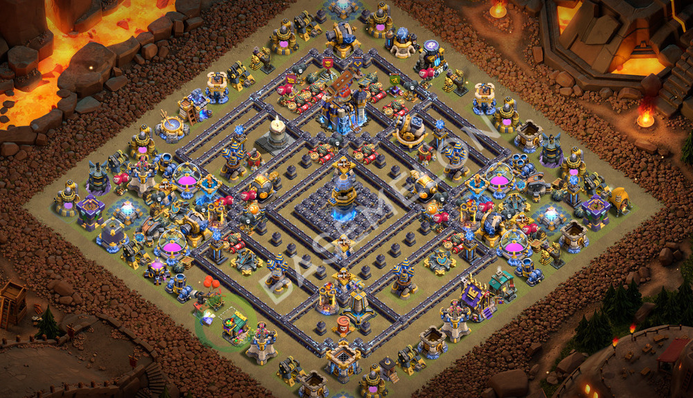 Town Hall Level 18 War Base Design 2026, Legend League, Layout #3804