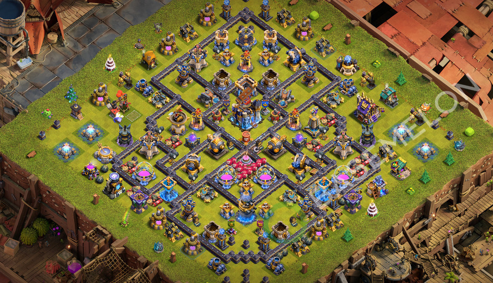 Hôtel de Ville Level 18 Farming Base  2026, Anti 3 Étoiles, Hybride, Village #3819
