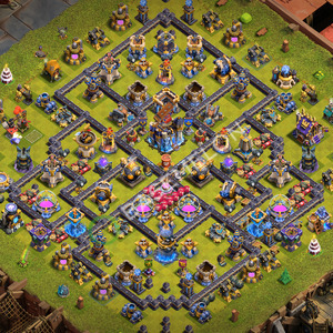 Rathaus Level 18 Farmen Base 2026, Anti 3 Sterne, Hybrid, Layout #3819