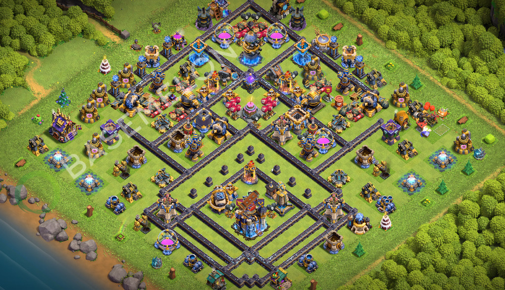 Rathaus Level 18 Verteidigung Base 2026, Anti Alles, Layout #3825