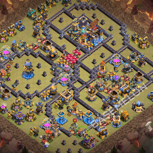 Aldea del Ayuntamiento Nivel 18 para Guerra, Anti 3 Estrellas, Anti Todo Diseño 2026, #3826