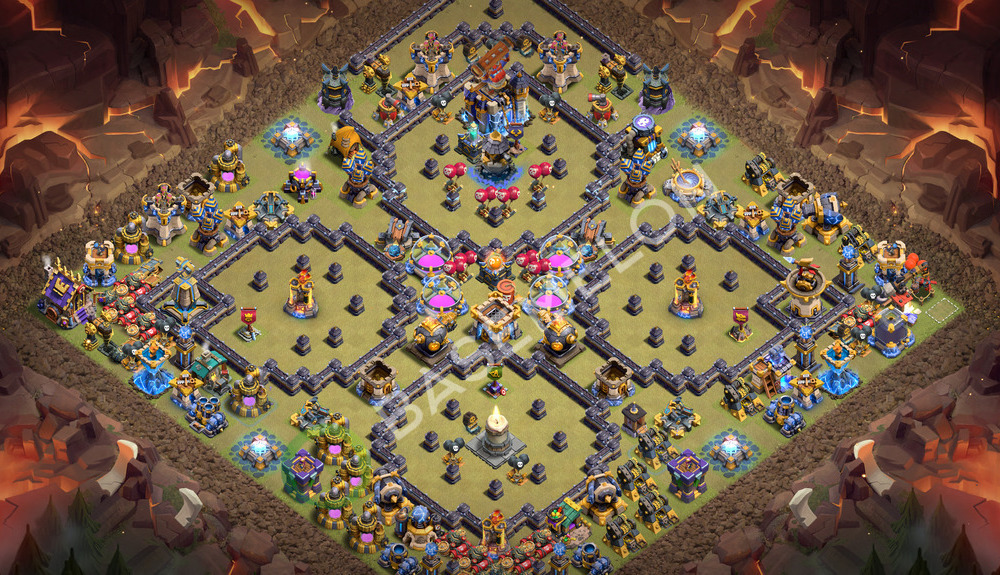 Town Hall Level 18 War Base Design 2026, Anti 3 Stars, Anti Everything, Layout #3828