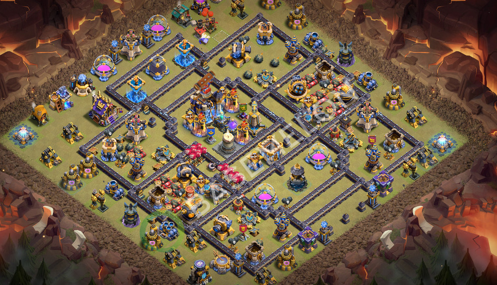 Town Hall Level 18 War Base Design 2026, Anti 3 Stars, Layout #3836
