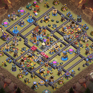 Town Hall Level 18 War Base Design 2026, Anti 3 Stars, Layout #3836