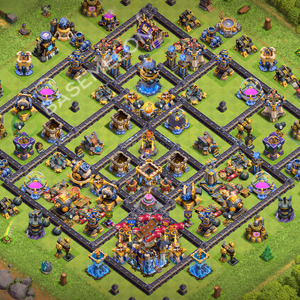 Aldea del Ayuntamiento Nivel 18 para Defensa, Anti 3 Estrellas Diseño 2026, #3837