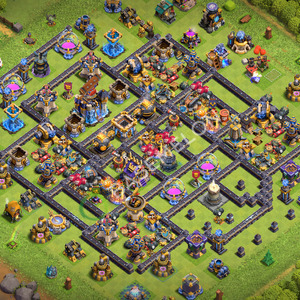 Town Hall Level 18 Trophy/Defense Base Design 2026, Anti 3 Stars, Layout #3839