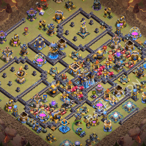 Rathaus Level 18 Krieg Base 2026, Anti 3 Sterne, Layout #3860