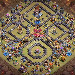 Rathaus Level 18 Krieg Base 2026, Anti 2 Sterne, Layout #3862