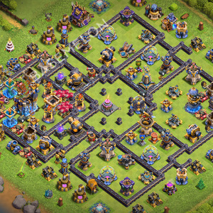 Rathaus Level 18 Verteidigung Base 2026, Anti 2 Sterne, Layout #3863