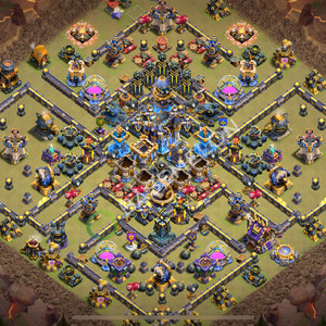 Aldea del Ayuntamiento Nivel 18 para Guerra, Híbrido Diseño 2026, #3900