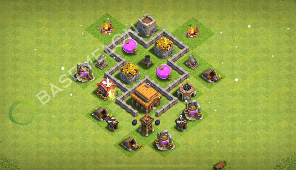 Town Hall Level 3 Farm Base Design 2026, Max Levels, Anti Everything, Layout #1100