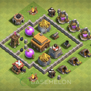 Best TH3 Base Layouts 2025 • Town Hall Level 3 COC Base