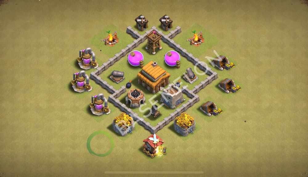 Town Hall Level 3 War Base Design 2026, Anti 2 Stars, Layout #129