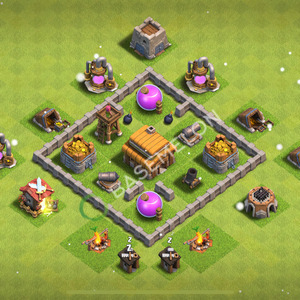 Town Hall Level 3 Farm Base Design 2025, Hybrid, Layout #1921