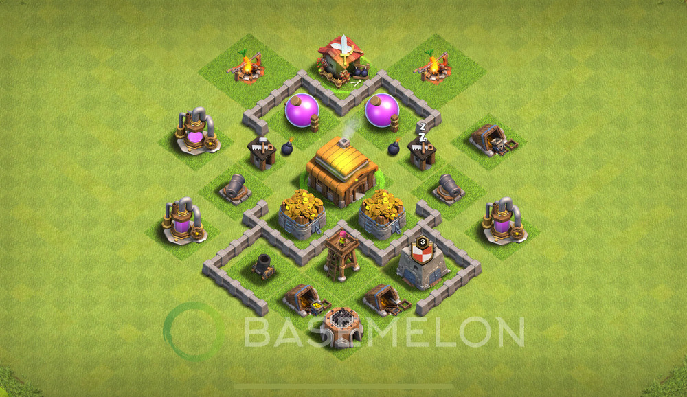 Town Hall Level 3 Farm Base Design 2024, Layout #213