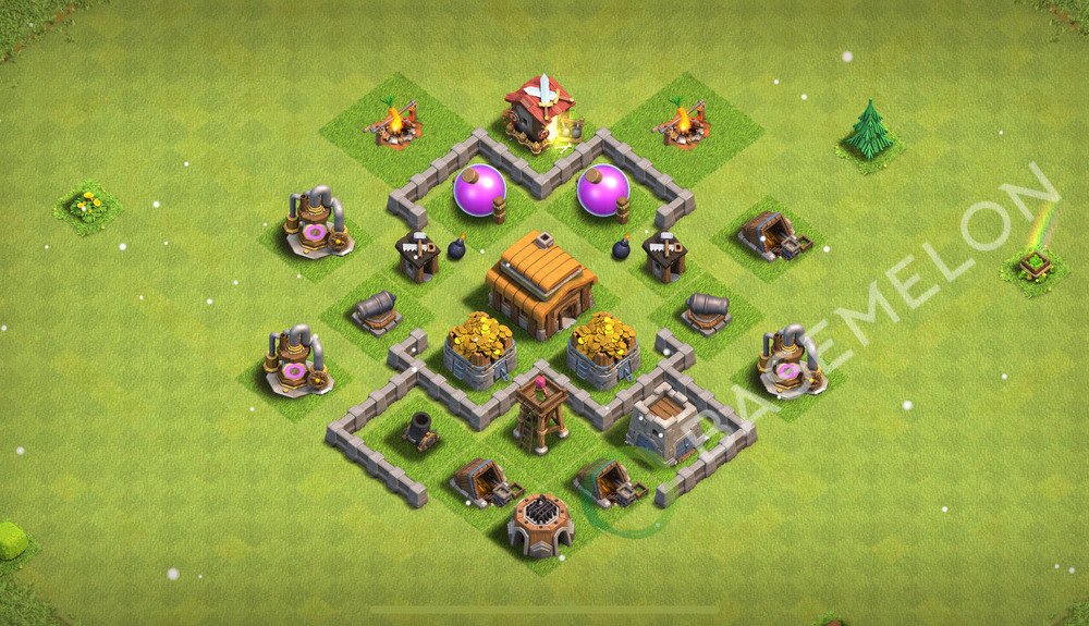 Aldea del Ayuntamiento Nivel 3 para Farming Diseño 2026, #213