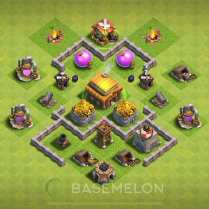 Town Hall Level 3 Farm Base Design, Layout #213