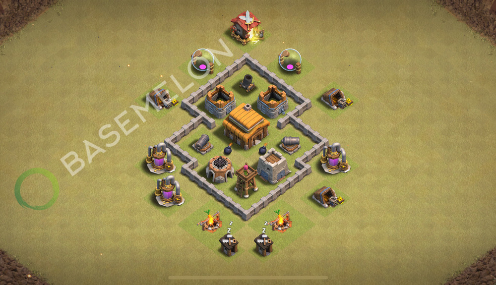 Town Hall Level 3 War Base Design 2026, Anti 2 Stars, Anti Everything, Layout #2463