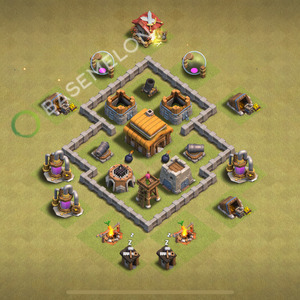 Town Hall Level 3 War Base Design 2026, Anti 2 Stars, Anti Everything, Layout #2463