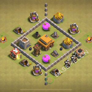 Town Hall Level 3 War Base Design 2025, Anti 2 Stars, Anti Everything, Layout #266