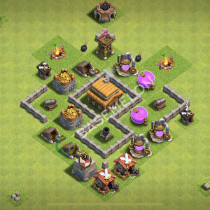 Aldea del Ayuntamiento Nivel 3 para Defensa, Híbrido Diseño 2026, #2850