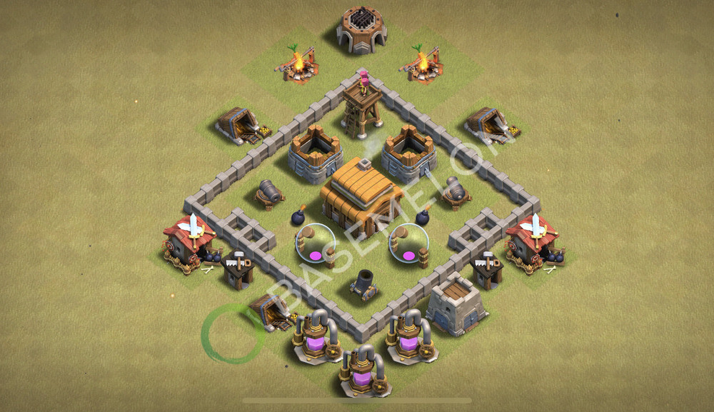 Hôtel de Ville Level 3 Guerre GDC Base  2026, Village #2880