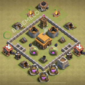 Hôtel de Ville Level 3 Guerre GDC Base  2026, Village #2880