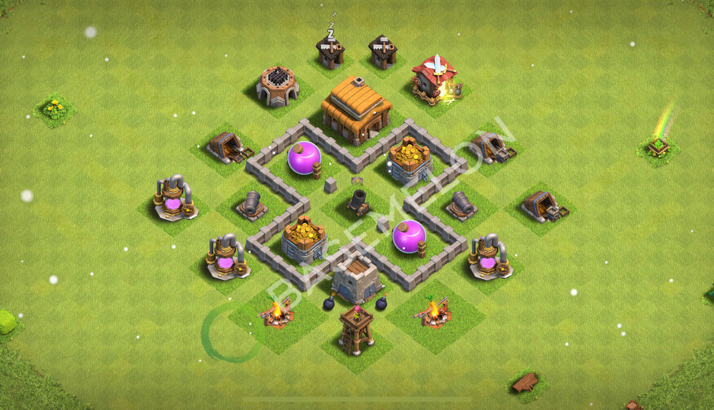 Town Hall Level 3 Farm Base Design 2025, Layout #311
