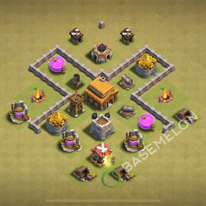 Hôtel de Ville Level 3 Guerre GDC Base  2026, Anti 3 Étoiles, Hybride, Village #3139