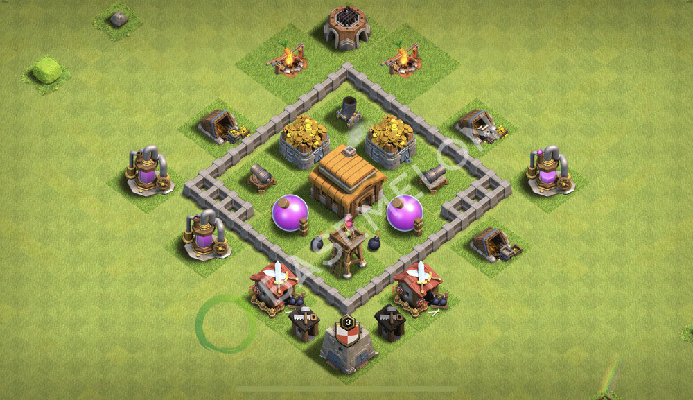 Rathaus Level 3 Farmen Base 2026, Max Level, Anti Alles, Layout #3261