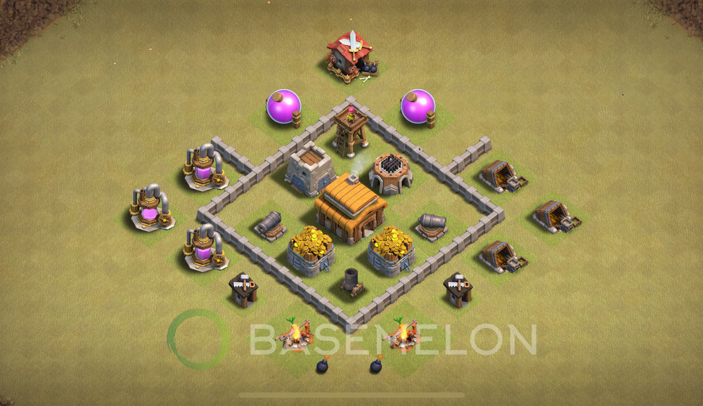 Town Hall Level 3 War Base Design 2024, Anti 3 Stars, Anti Everything, Layout #548