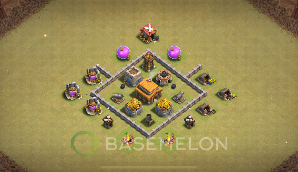 Town Hall Level 3 War Base Design 2024, Anti 3 Stars, Anti Everything, Layout #548