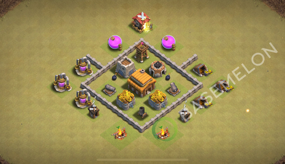 Town Hall Level 3 War Base Design 2025, Anti 3 Stars, Anti Everything, Layout #548