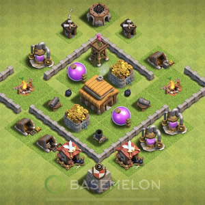 Town Hall Level 3 Farm Base Design, Anti Everything, Layout #635