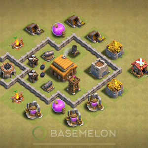 Town Hall Level 3 War Base Design, Anti 2 Stars, Anti Everything, Layout #687
